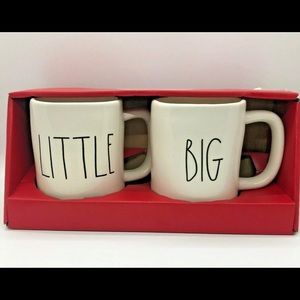 NEW Rae Dunn Christmas edition mugs- "BIG/LITTLE"